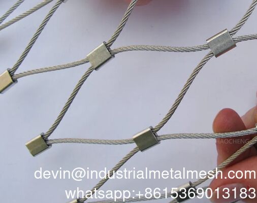 316 Aviary Birds Zoo Mesh Flexible Stainless Steel Rope Mesh