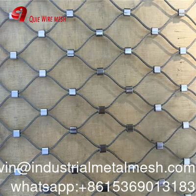 नई 304/316 7*7 स्टेनलेस स्टील बुना सुरक्षा बाड़ लचीला धातु तार रस्सी पक्षी पिंजरे केबल सुरक्षा सुरक्षा जाल की रक्षा