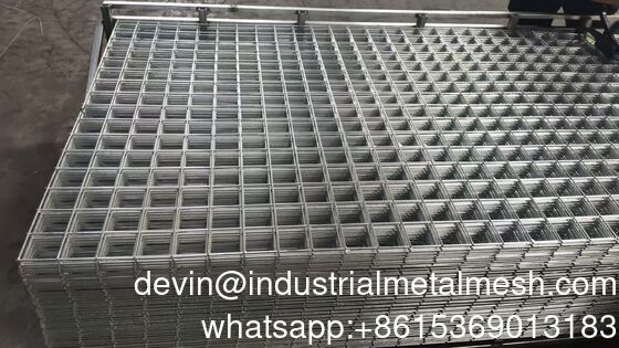 3.0 मिमी गॉ गैल्वेनाइज्ड वेल्डेड वायर मेष पैनल निर्माण स्टील वायर मेष पैनल बाड़ पैनल