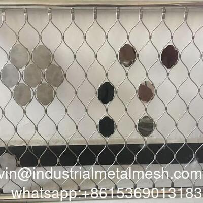2 मिमी व्यास 316 स्टेनलेस स्टील रस्सी जाल रैकून और बंदर सुरक्षा के लिए