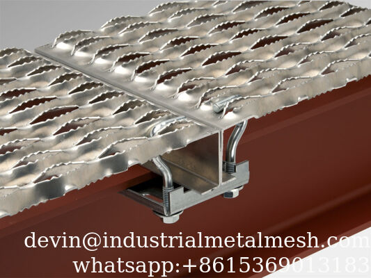 Thick Aluminum Perforated Grip Strut Grating for Plank Walkway Stair Tread