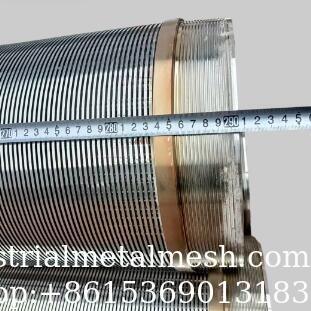 S32750 18S/Q35-12 मिमी प्रोफाइल पूर्ण वेल्डेड कुज वायर स्क्रीन ट्यूब