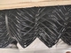 2 इंच ओपनिंग विनील लेपित चेन लिंक बाड़ खेल के लिए काला रंग