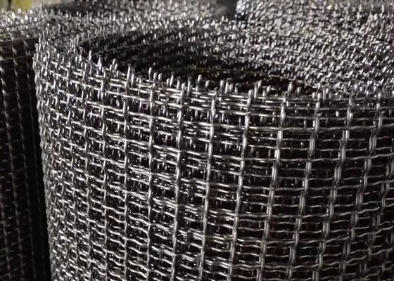 एपर्चर 2 मिमी स्क्वायर स्टेनलेस स्टील 304 क्रिम्प्ड बुना तार जाल 20x20 मिमी