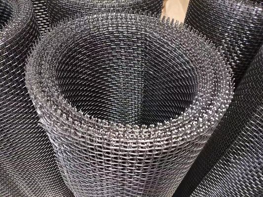 सॉलिड कंस्ट्रक्शन के लिए 20mm ओपनिंग SS304 / 316 / 316L स्टील क्रिम्प्ड वायर मेश