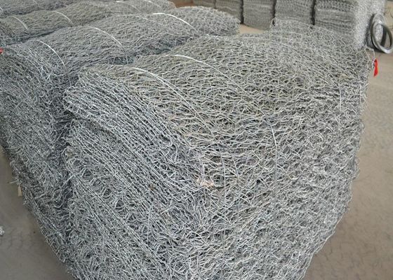 भारी 100 X 100 मिमी वेल्डेड गेबियन बास्केट स्टेनलेस स्टील हेक्सागोनल वायर मेष