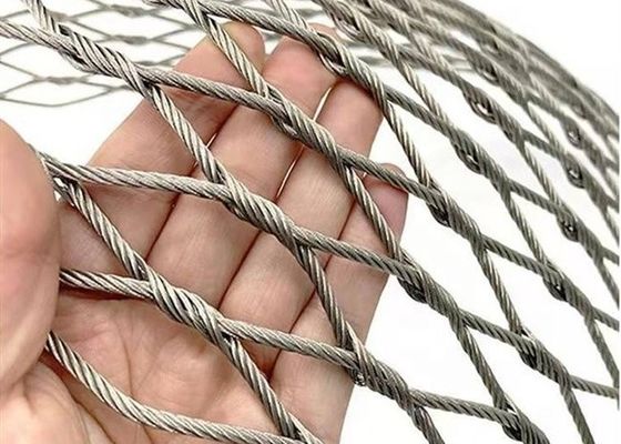 स्टेनलेस स्टील वायर रस्सी जाल/नेट (फैक्टरी प्रत्यक्ष बिक्री)