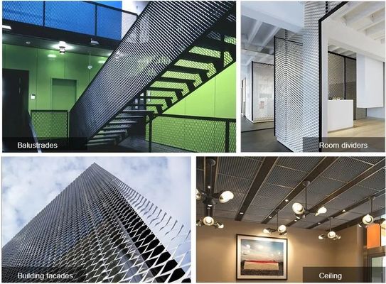 स्टेनलेस स्टील विस्तारित धातु शीट चपटा हीरा