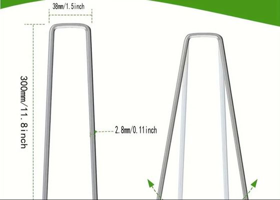 जस्ती लैंडस्केप स्टेपल्स यू के आकार का लॉन टर्फ नाखून