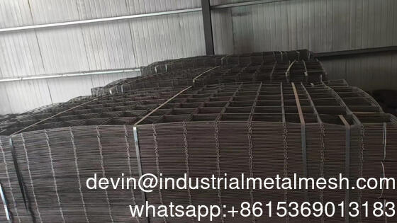 3.4mm Wire*15 X 15 Cm Mesh *2.15 * 6m Black Welded Wire Mesh Panel for Construction
