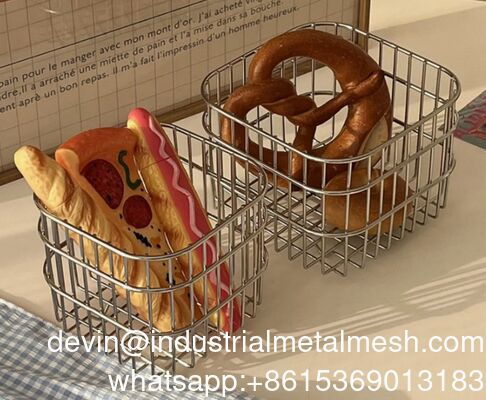 Kitchenware Stainless Steel Fruit Vegetable Rice Washing Drain Filter Strainer Wire Mesh Storage Basket